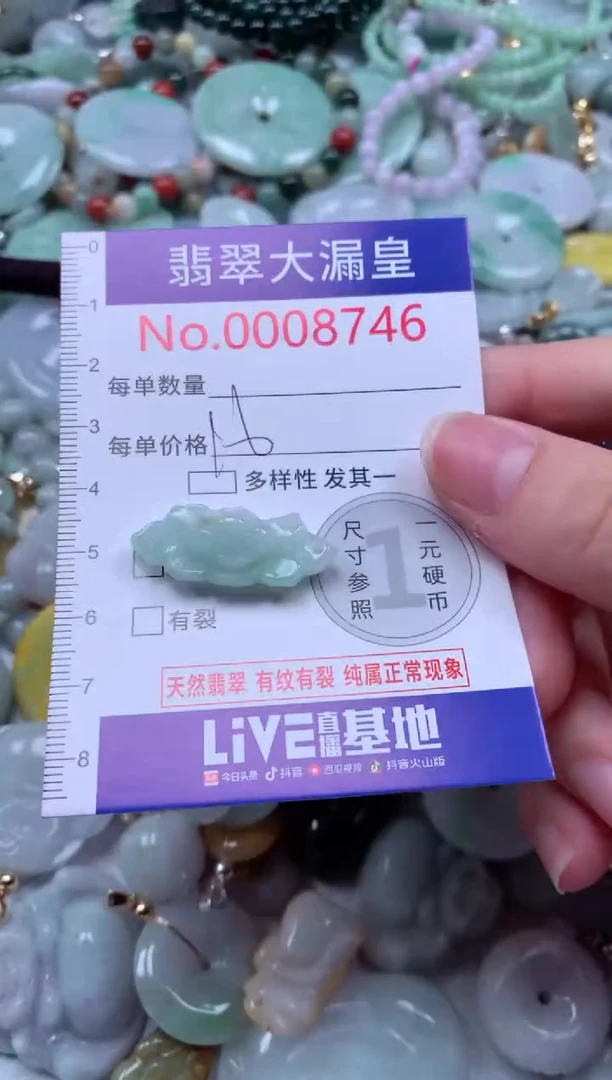 翡翠未镶嵌吊坠(不含链)8746