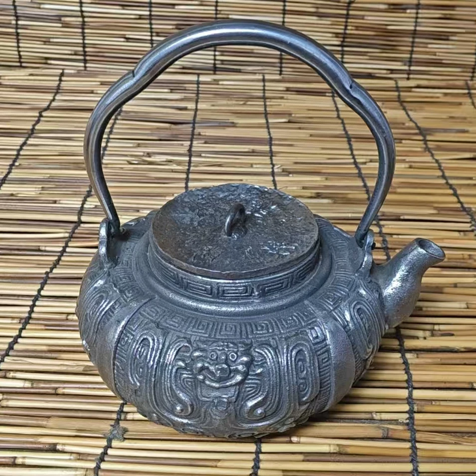 亮皮扁饕餮壶800ML左右直播专用煮水全手工