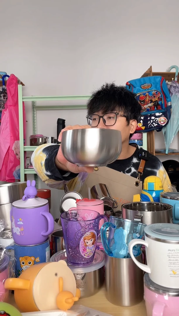 不锈钢趴睡熊400ML碗