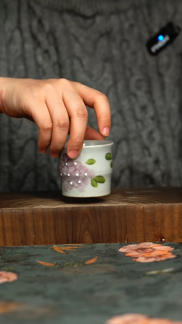 杯釉下彩手工手绘同款陶器