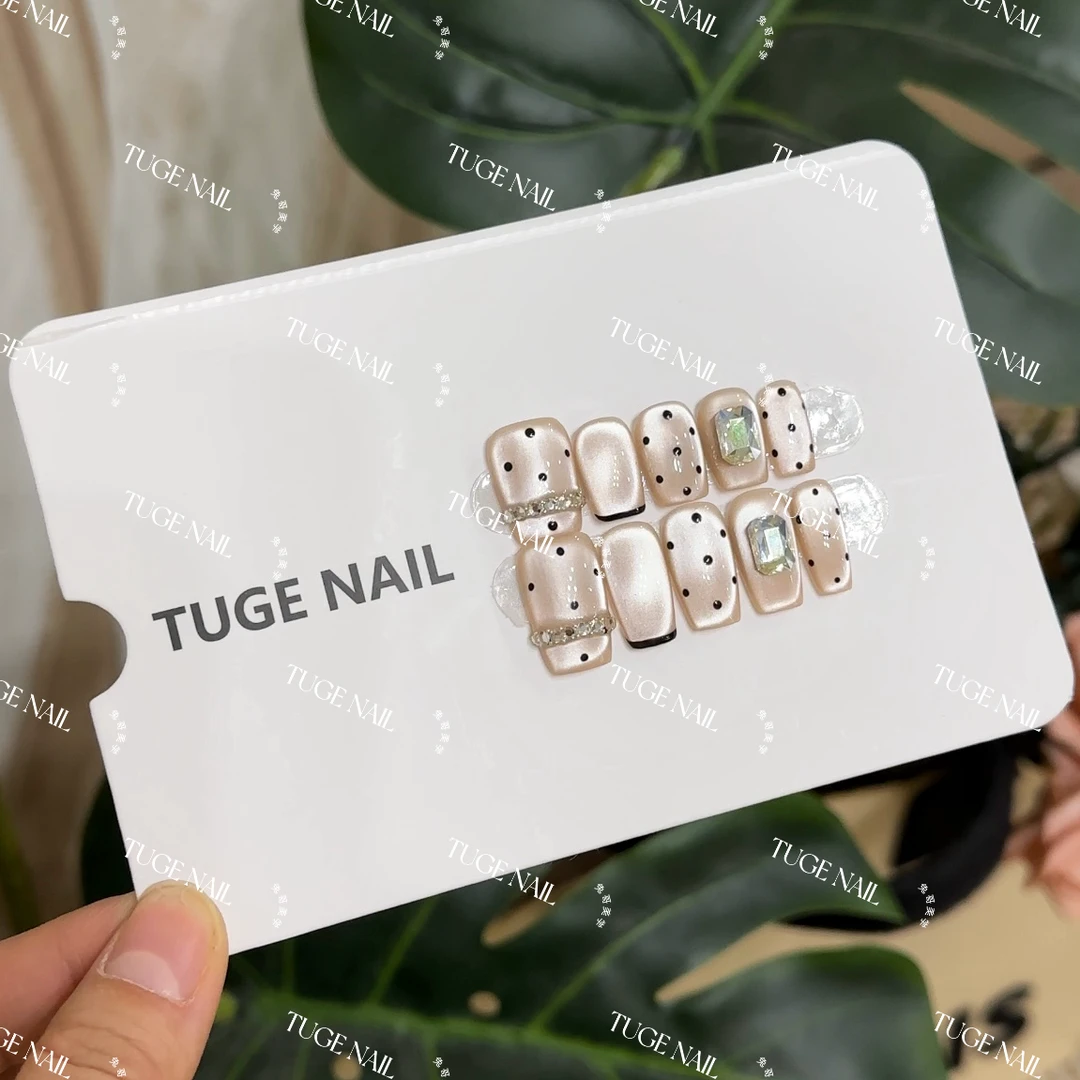 TugeNail “京洛女主” 春夏玻璃猫眼美甲气质猫眼简约美甲TGY208