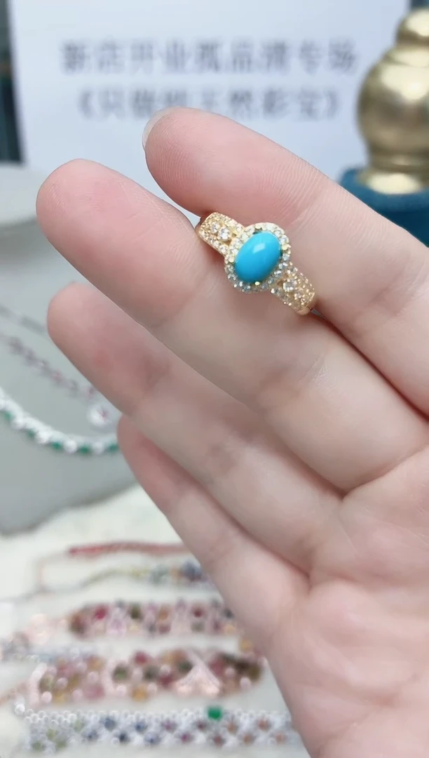 银S925镶嵌戒指水晶031ZB1202产品一个（多样性）