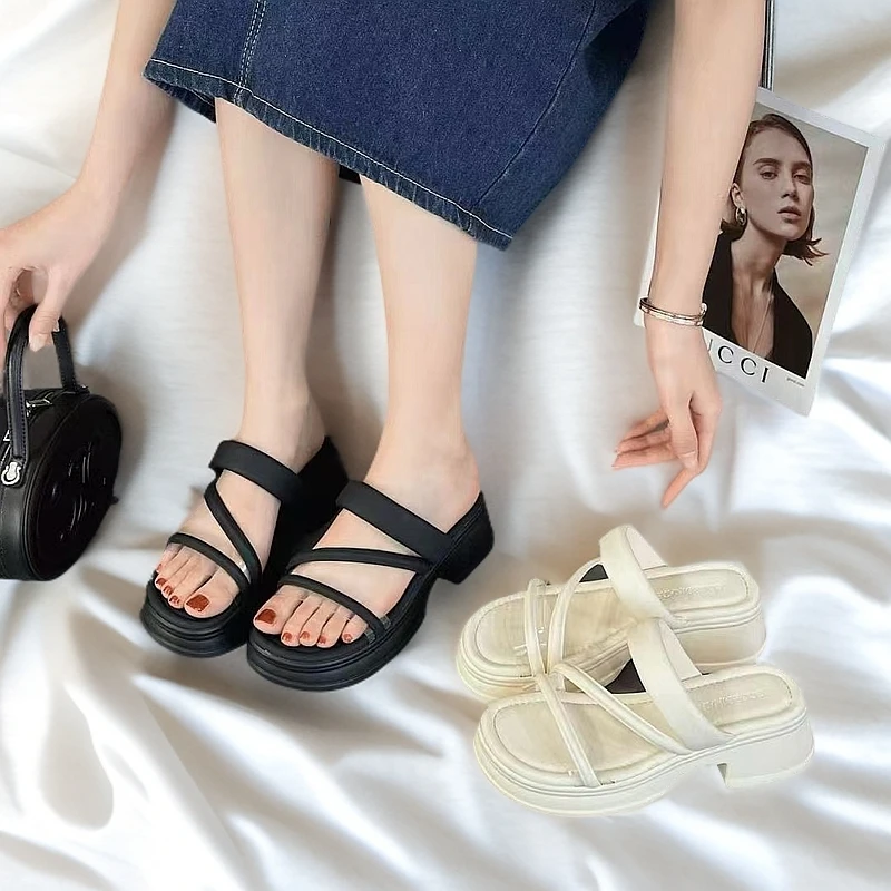 轻便厚底休闲百搭海边沙滩鞋凉拖鞋18-207