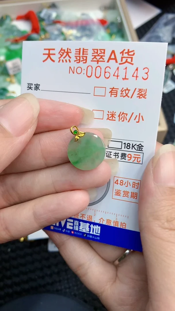 【闪购商品】翡翠颈饰18K金镶嵌            8