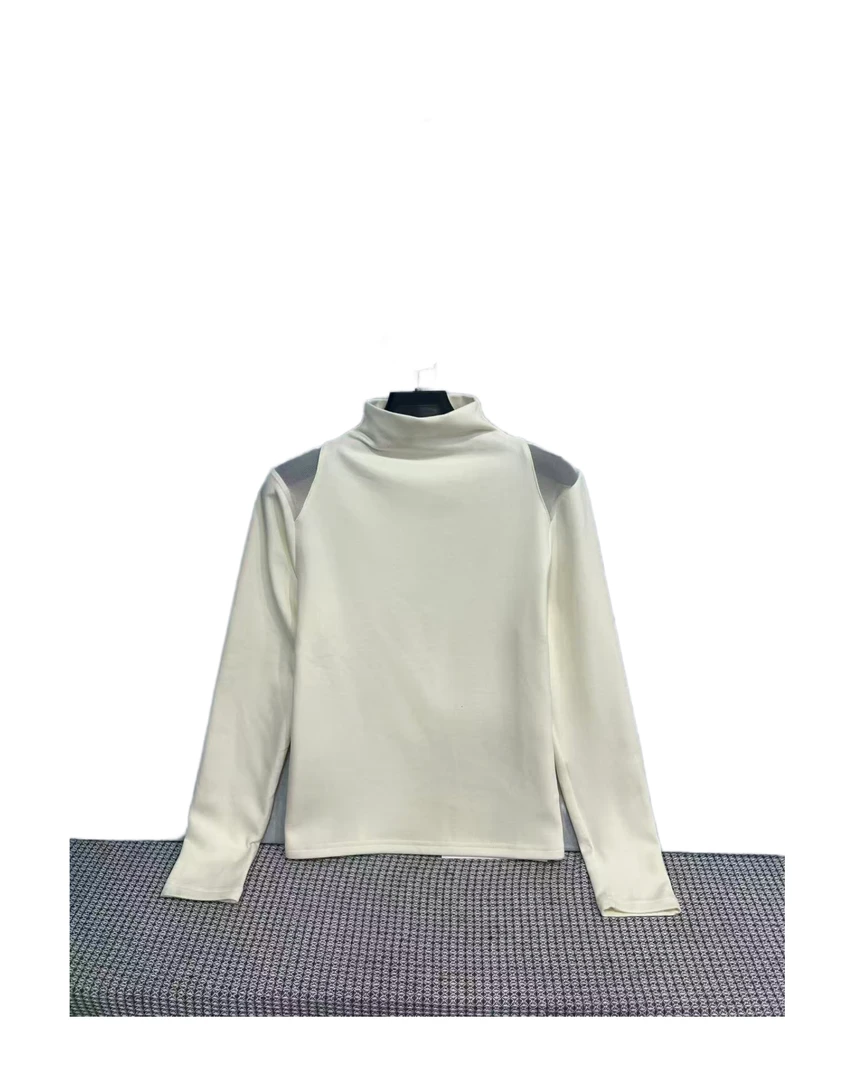 C 8015  肩膀设计感  纯色  休闲  修身  百搭  T恤