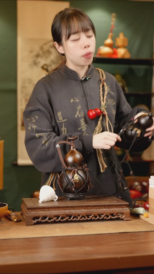 44号精品天然大漆酒葫芦一物一拍~