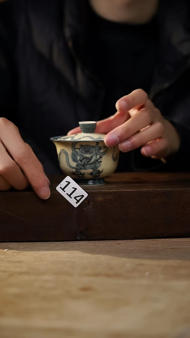 瓷片设计师手作！！！落单设计师福利！！盖碗