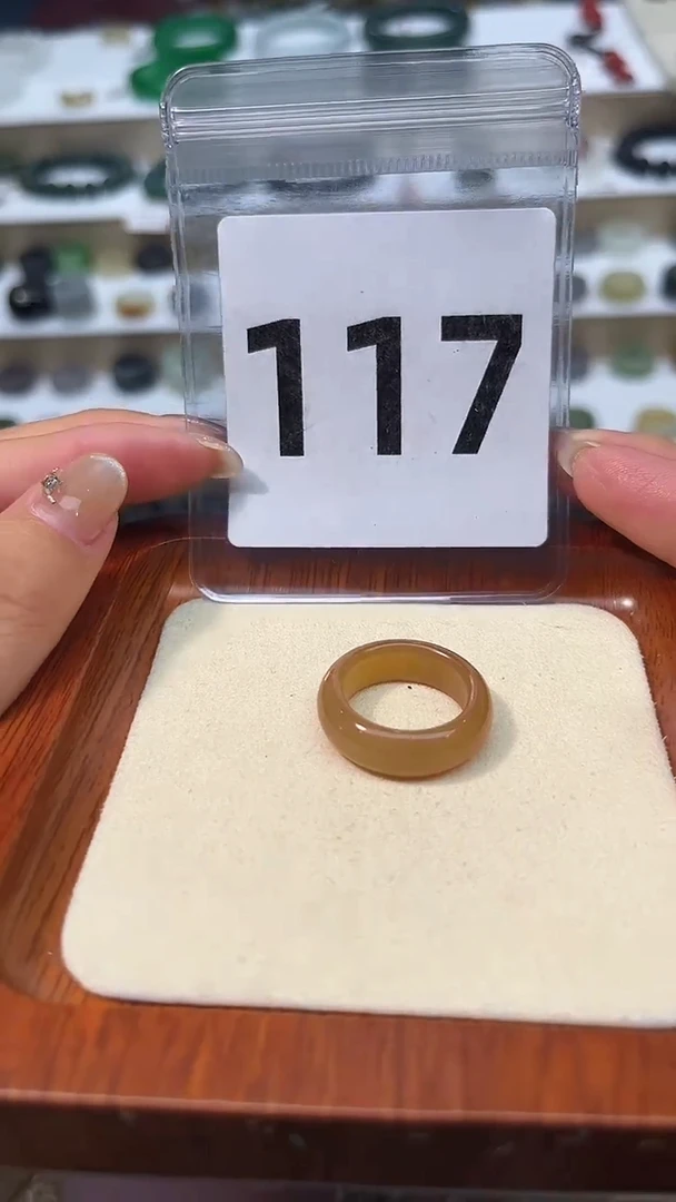 【闪购商品】和田玉戒指未镶嵌港码12号，内径16.4mm
