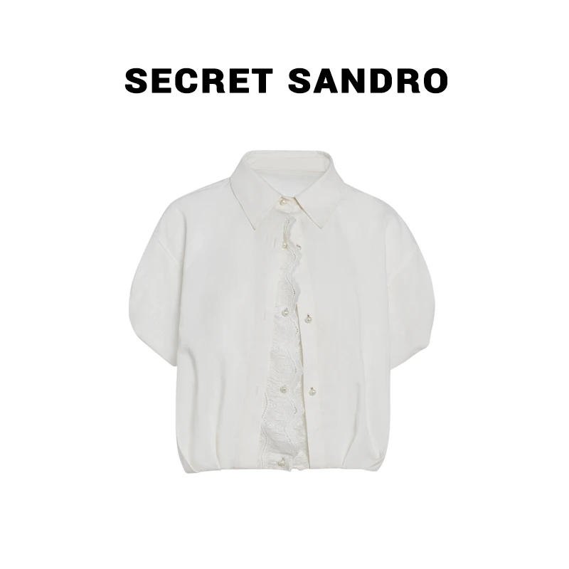 【白茉莉】【多娜&Secret Sandro粉丝专享】衬衫 C55299064N