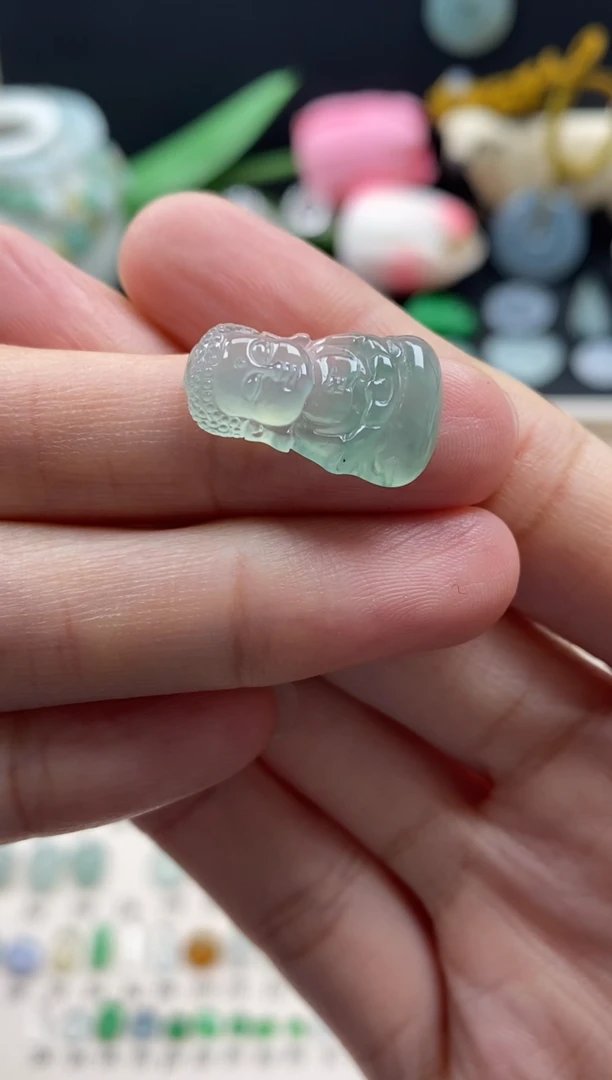 【闪购商品】翡翠颈饰未镶嵌翡翠冰晴宝宝佛