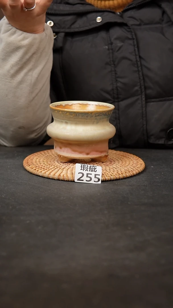 【闪购商品】瓷片295泥泥手工花盆口10