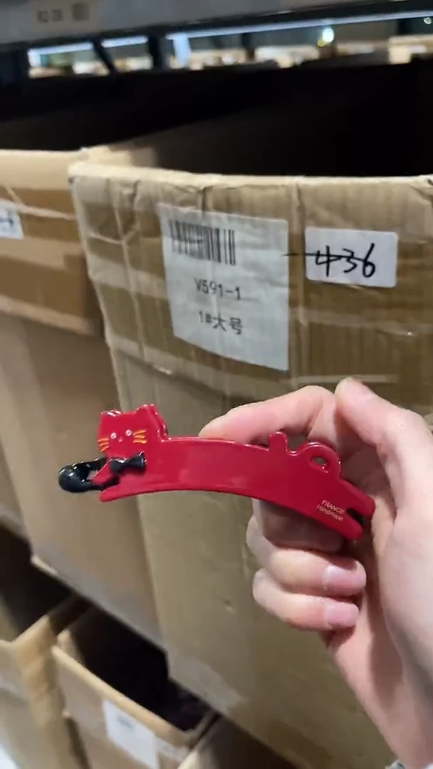 非金属醋酸红色扭扭夹
