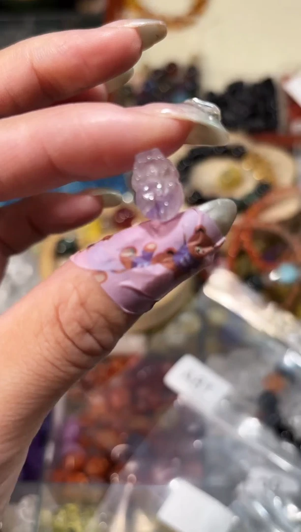 【闪购商品】水晶手串未镶嵌A86紫超貔貅单个