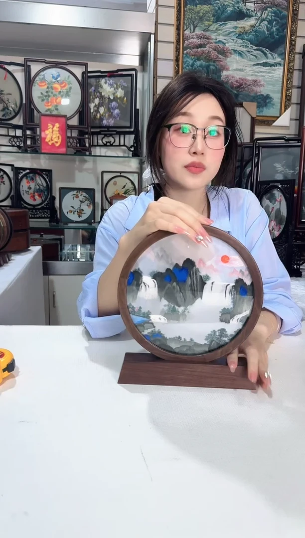 刺绣刺绣苏绣摆台摆件