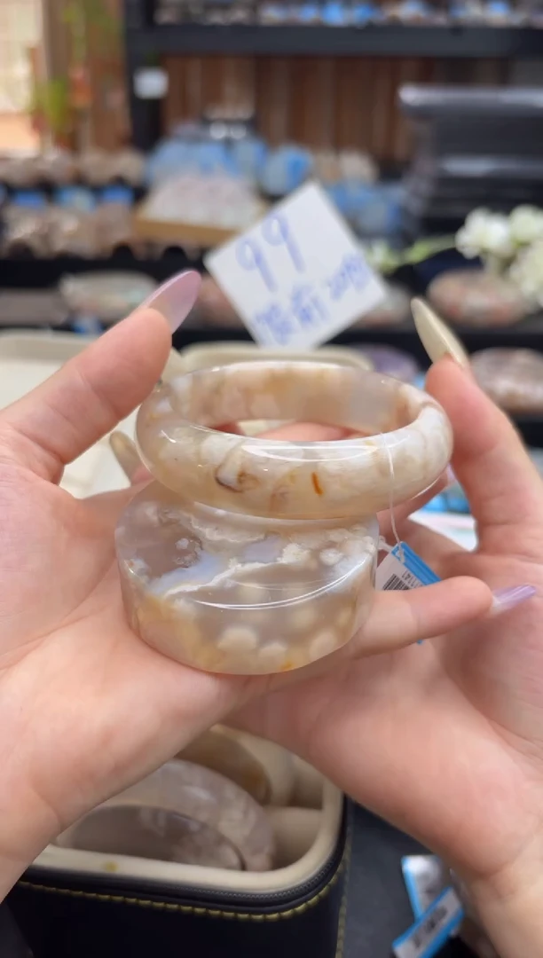 未镶嵌手镯石英质玉A36(59圈赠送镯心)