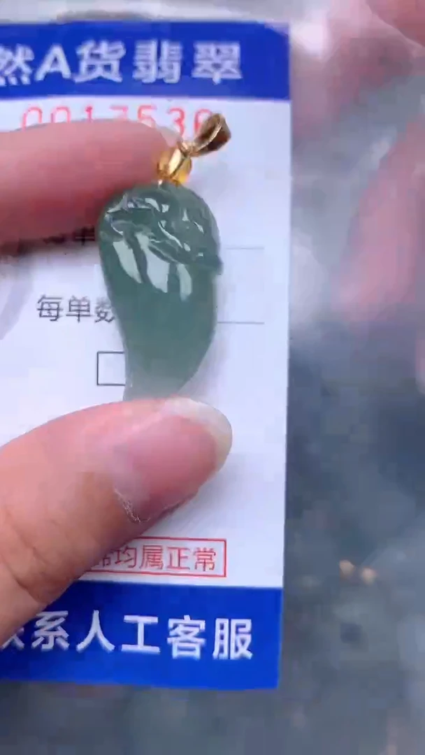 翡翠未镶嵌吊坠(不含链)1