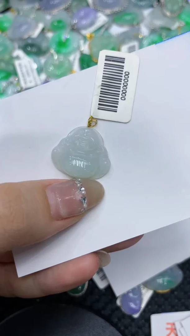 【闪购商品】翡翠颈饰18K金镶嵌222222222