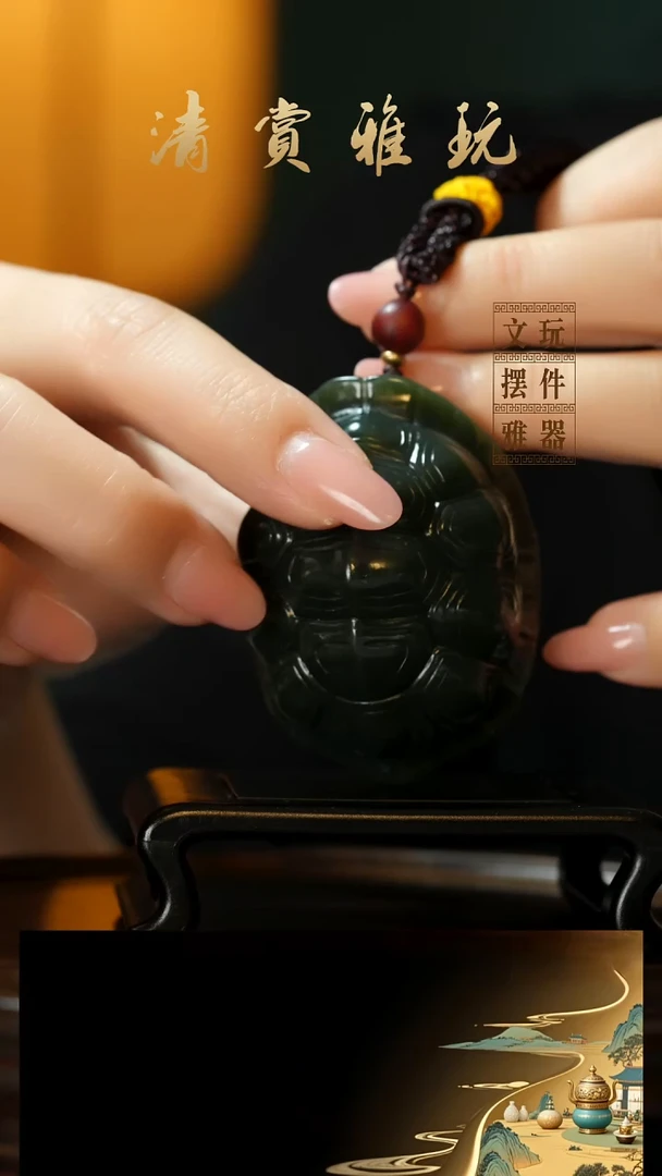 玉《富甲天下》手把件摆件