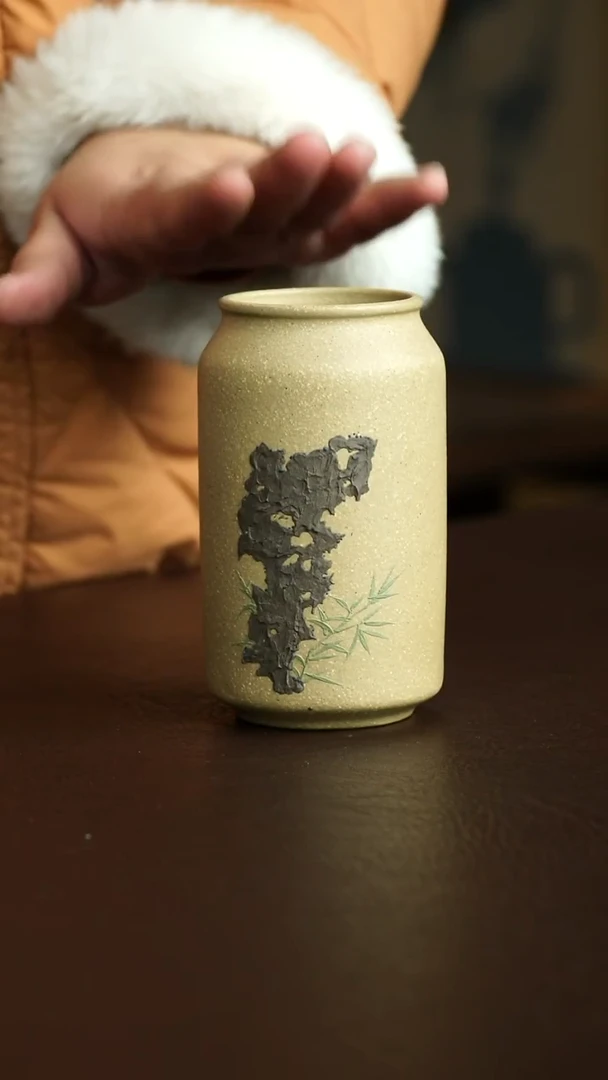 茶杯紫砂52号 可乐杯 宜兴紫砂原矿作品