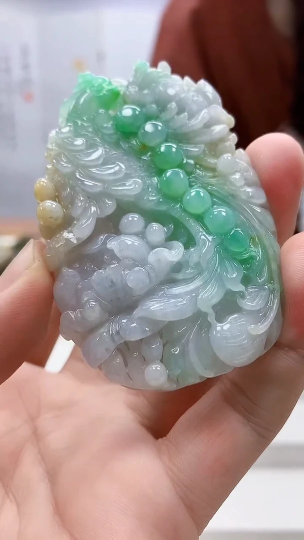 定制翡翠未镶嵌4829bb-毛货挂件100