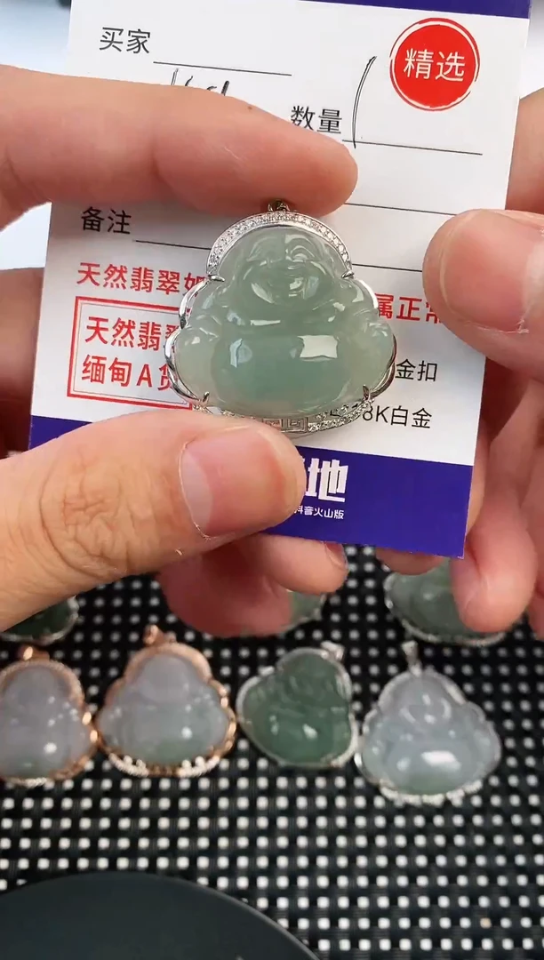 翡翠银S925镶嵌颈饰·