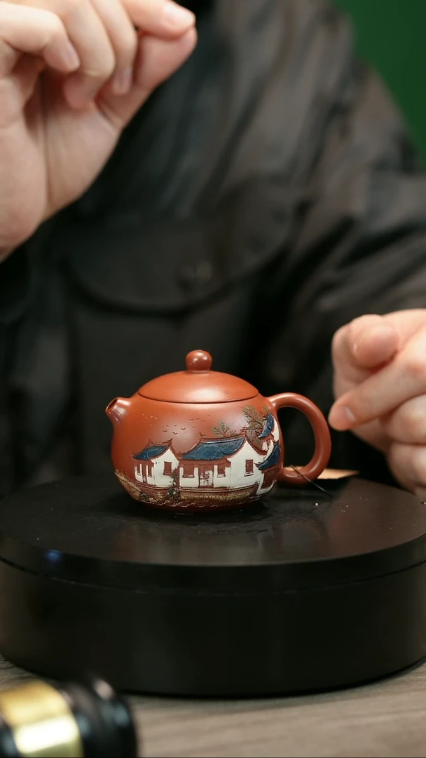 茶壶紫砂清**月H2387赵翠虹彩刻古韵西施