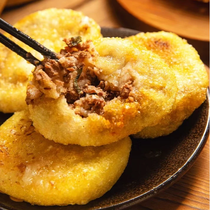 贵州油炸粑豆沙粑豆米粑粑街边小吃咸口100克*1个