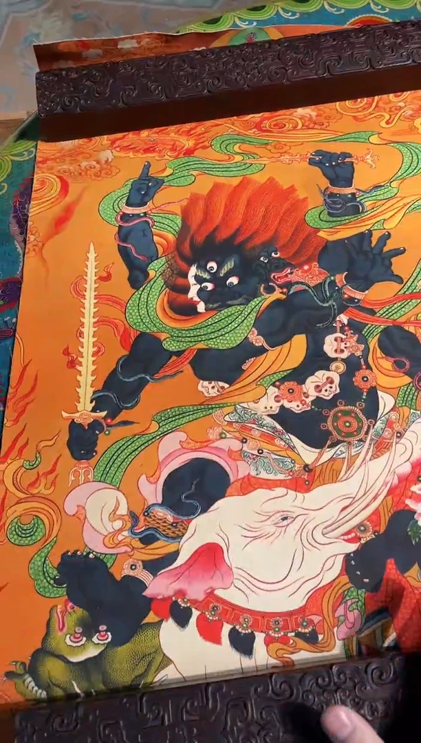 卷轴画路路的唐卡tk160