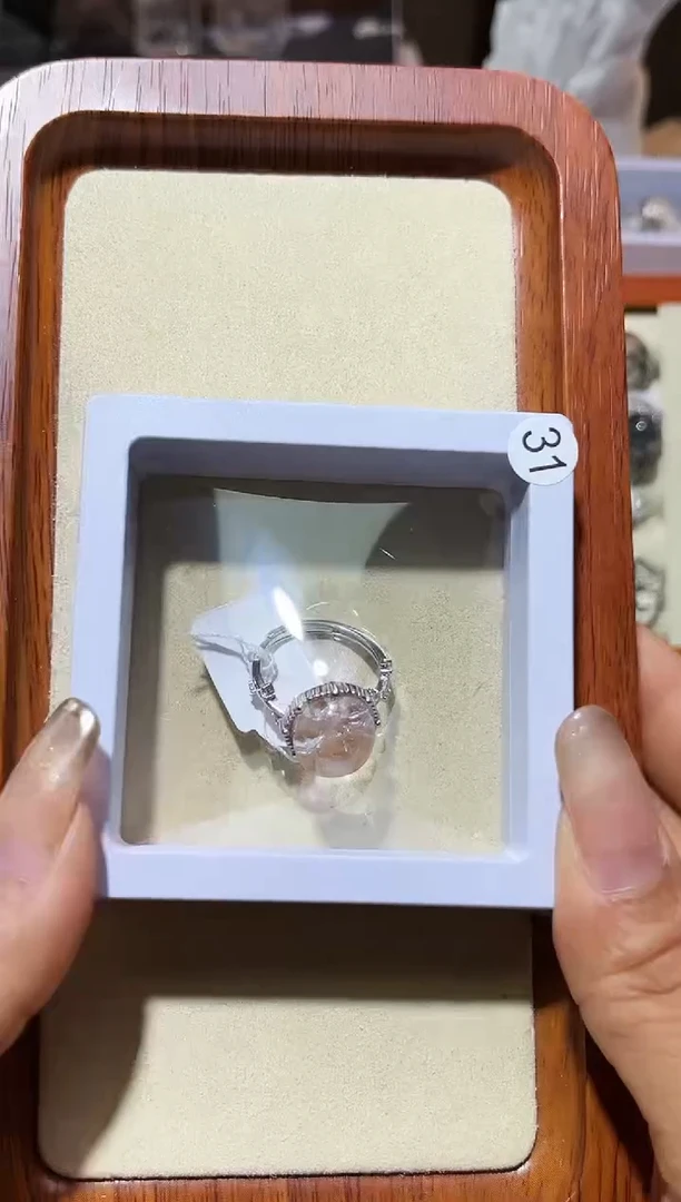 【闪购商品】水晶戒指银S925镶嵌定制