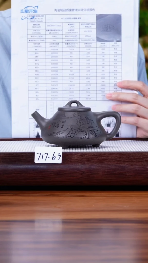 茶壶紫砂大***糖7.17-63古法千禧天青 子冶石瓢260