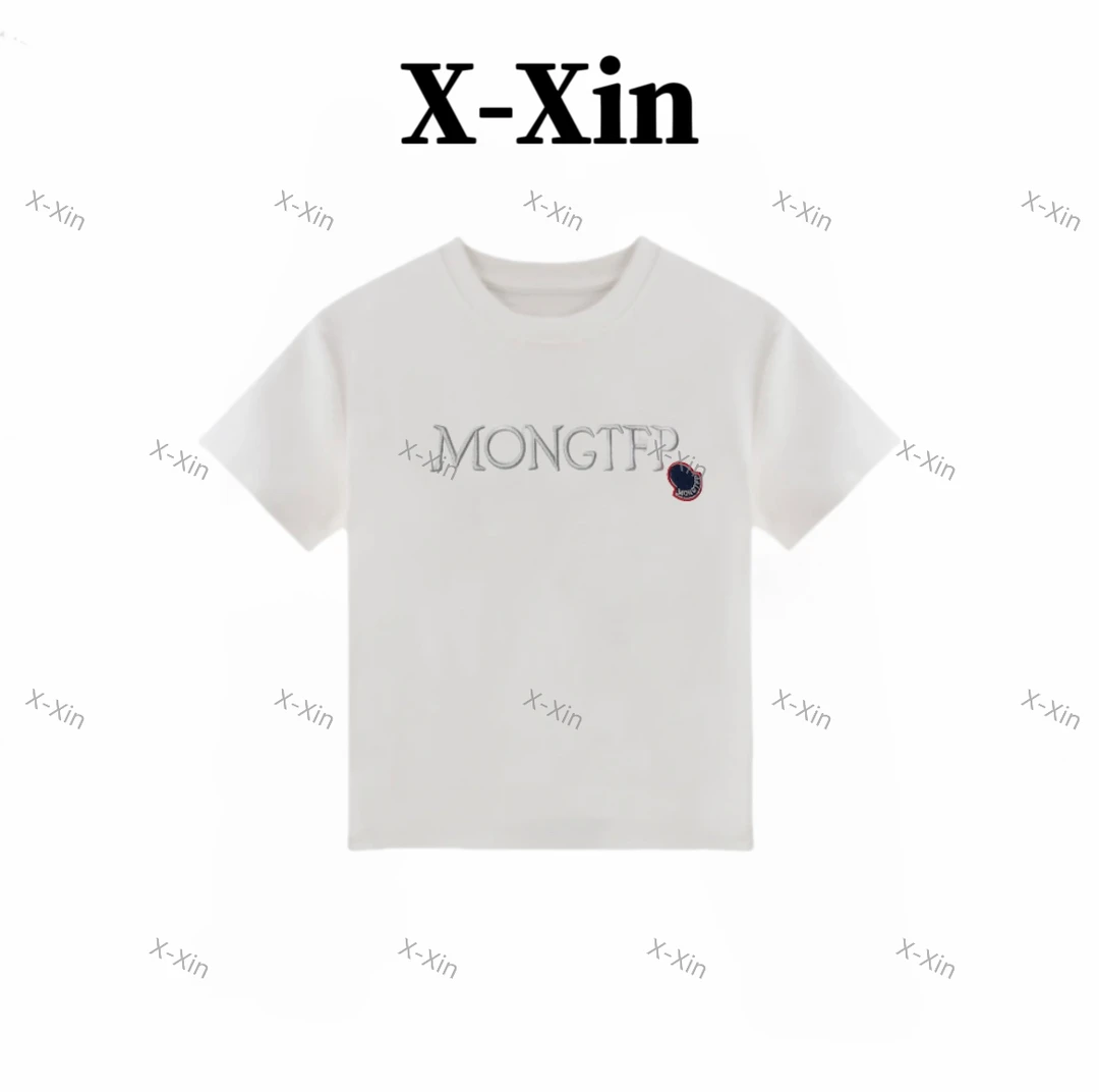 【立体字母绣】2025新款时尚圆领休闲简约百搭短袖T恤