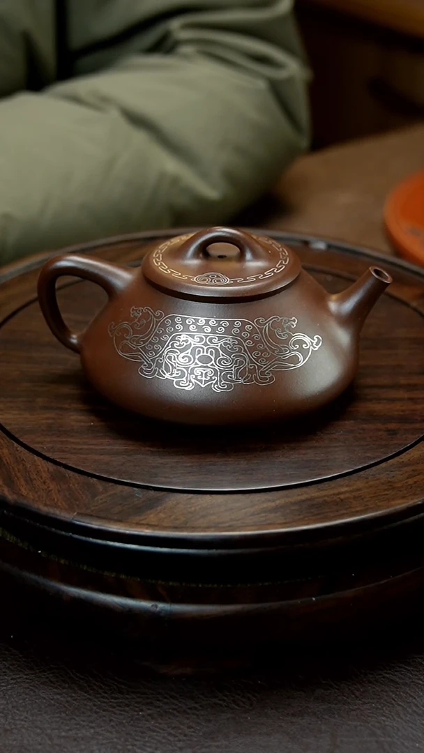 【闪购商品】紫砂茶壶紫砂茶壶（任瓢）金银锉