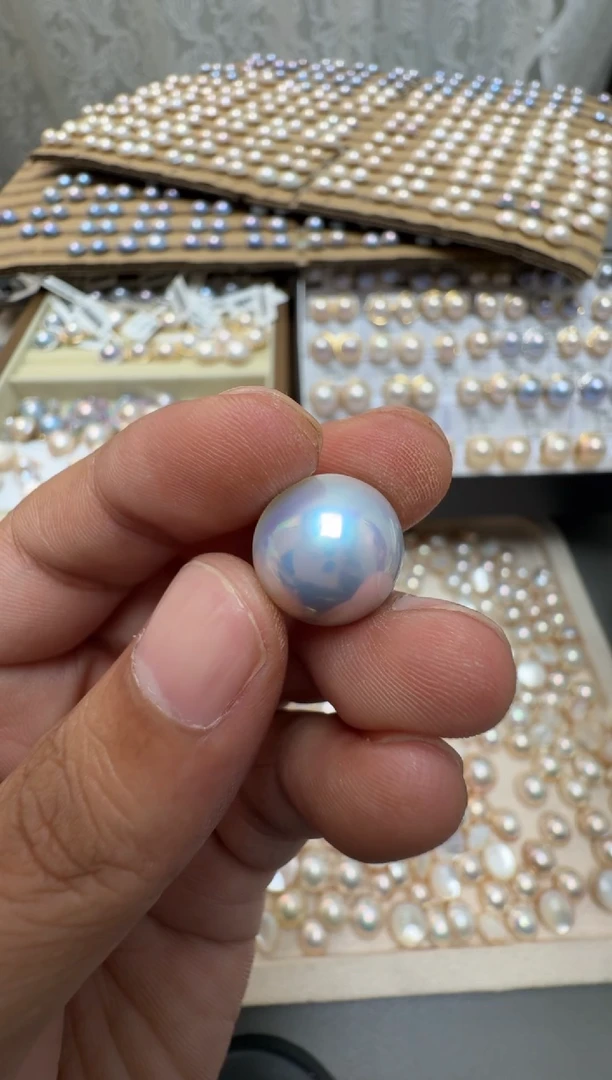 拼合珍珠（马贝珠）裸珠星**起马贝裸珠定制