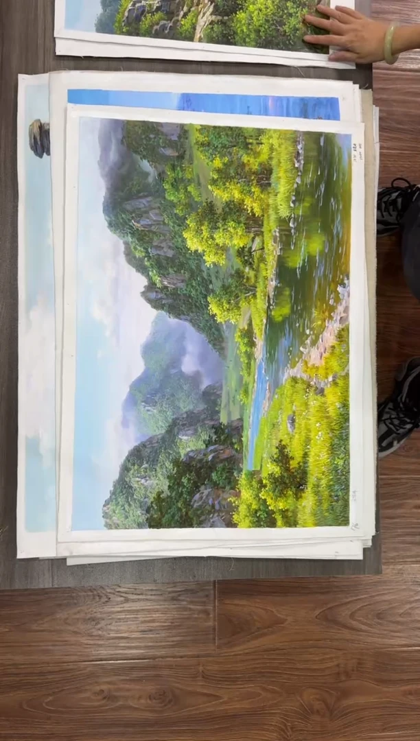 油画【63号】约50*70丨朝鲜原创纯手绘孤品油画丨顺丰包邮