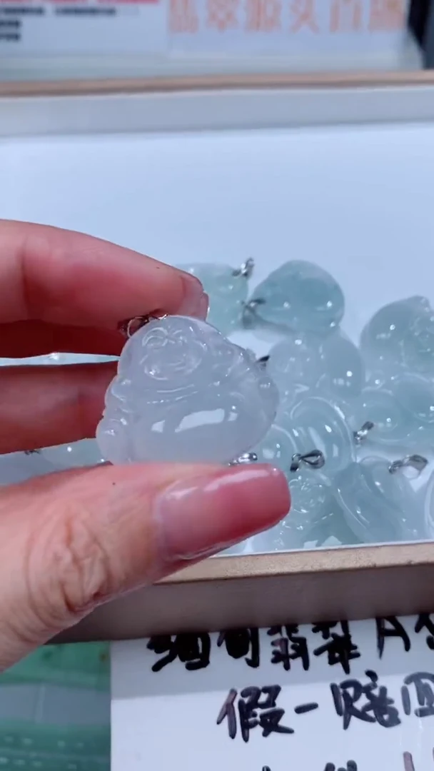 翡翠银S925镶嵌颈饰吊坠团购多样性发一件