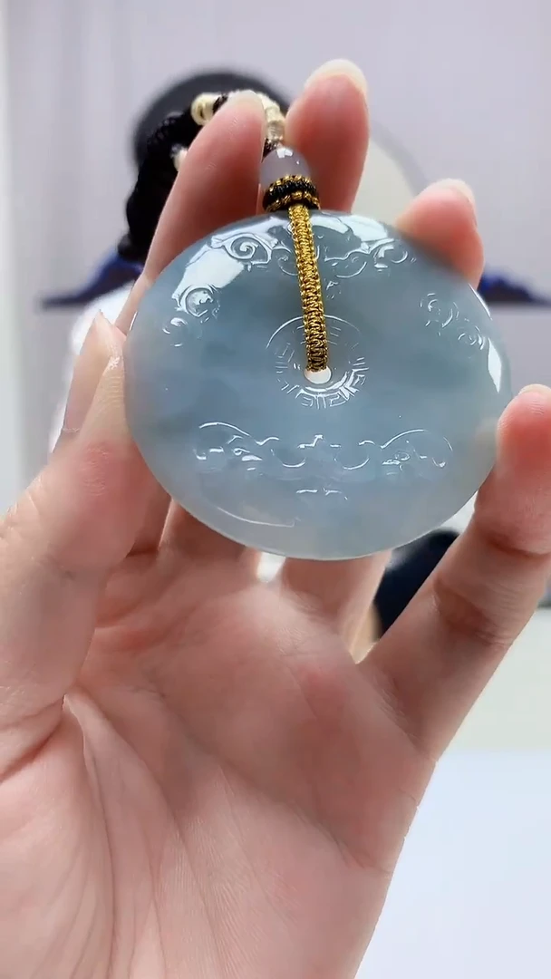 定制翡翠未镶嵌4898zm-毛货挂件扣子52