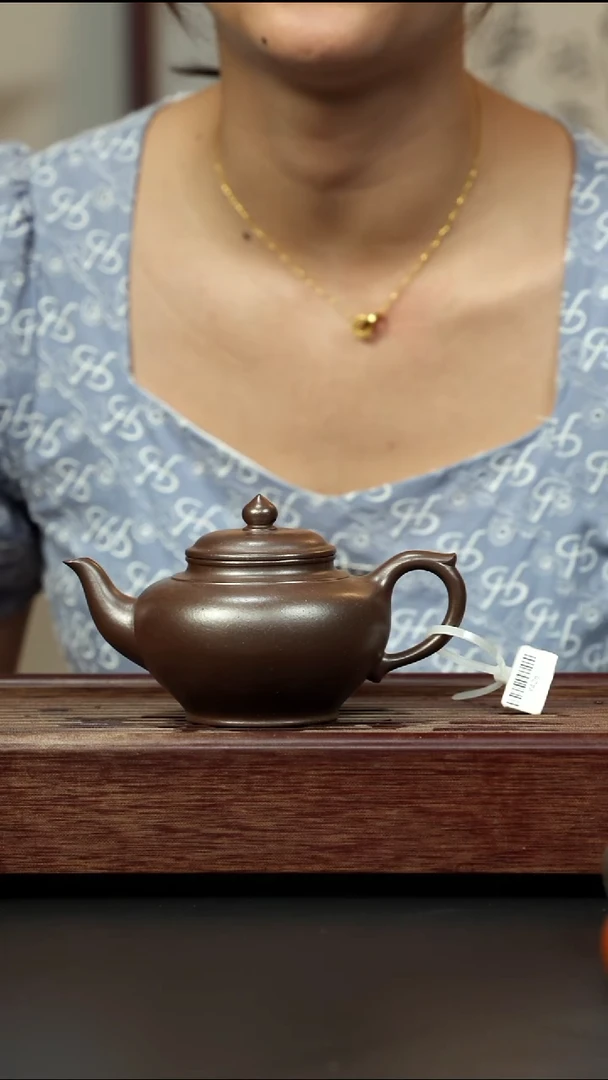 紫砂茶壶秘窑烧笑樱