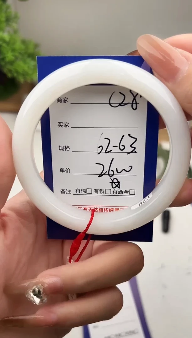 未镶嵌手镯和田玉微色差C28