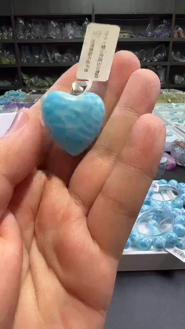 未镶嵌针钠钙石（海纹石）吊坠(不含链)闪购16号（多样性发一）