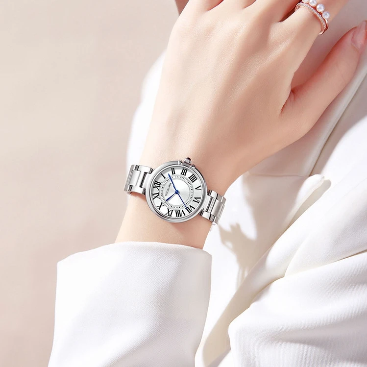GOOBASEN/古柏森女士防水手表经典小圆表盘精致时尚气质简约百搭