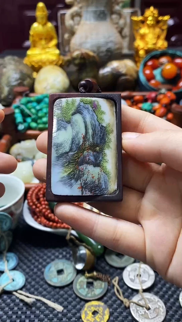 瓷片瓷片 瓷器 摆件 1个