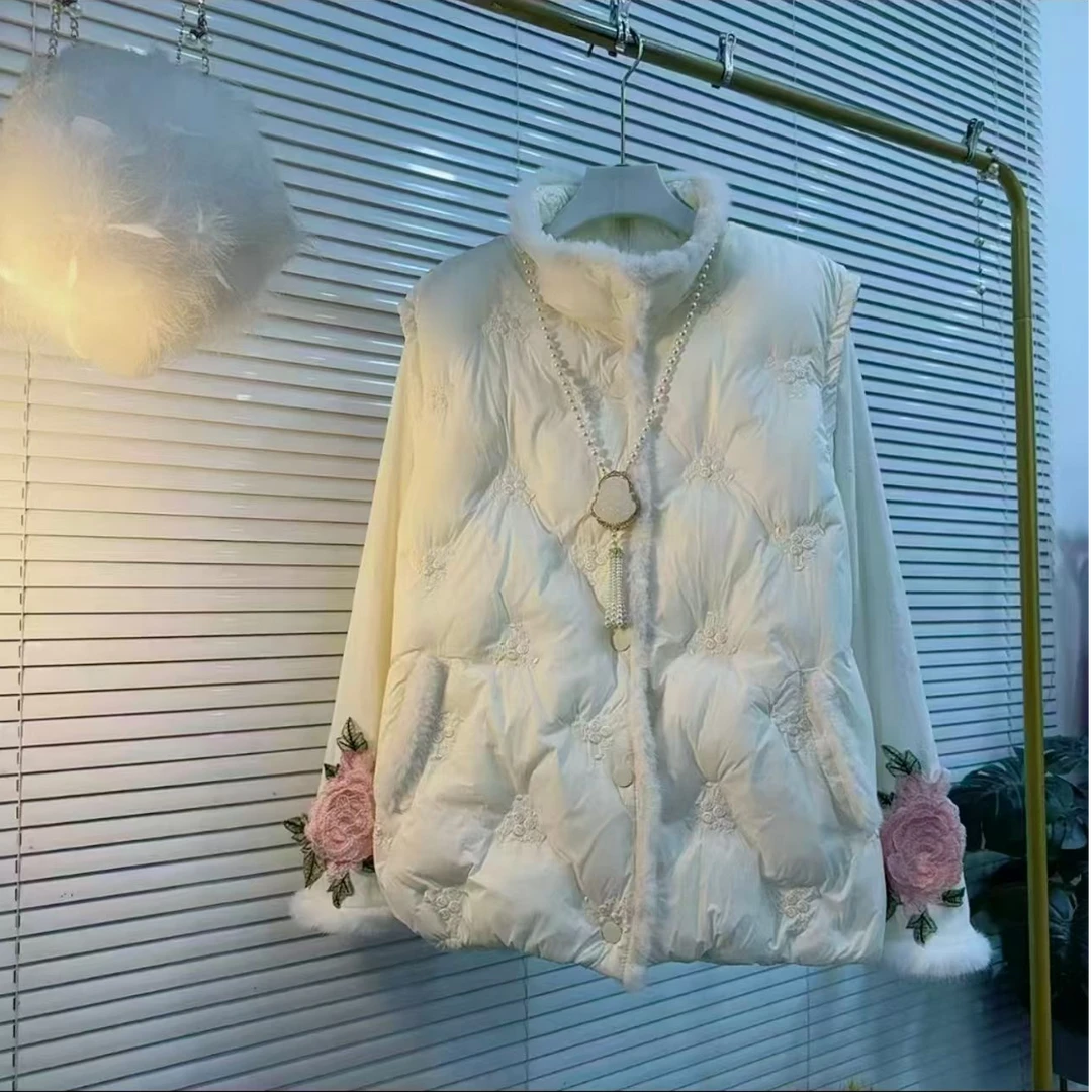 PS女高领通勤风常规厚款马夹加厚免洗短款女士