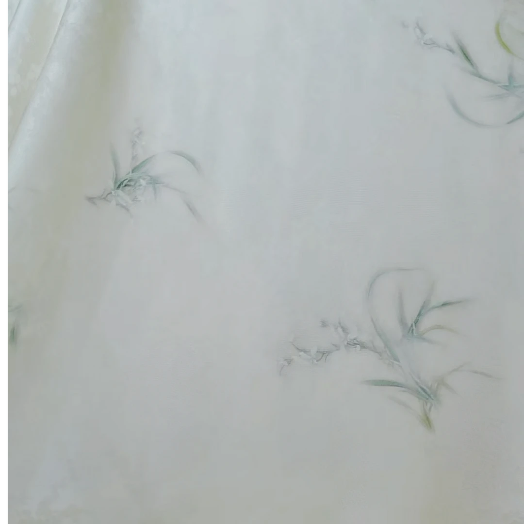 【A50】下江南花罗桑蚕丝面料-（定制商品）