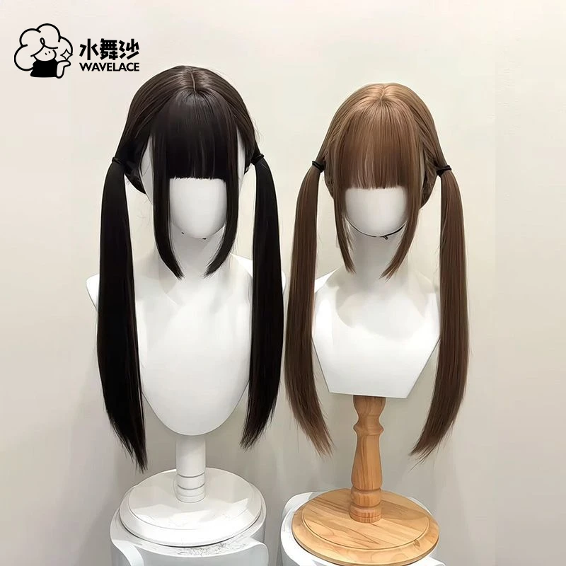 【少萝马尾】水舞沙扎好马尾Lolita少萝双马尾长直发自然仿真假发