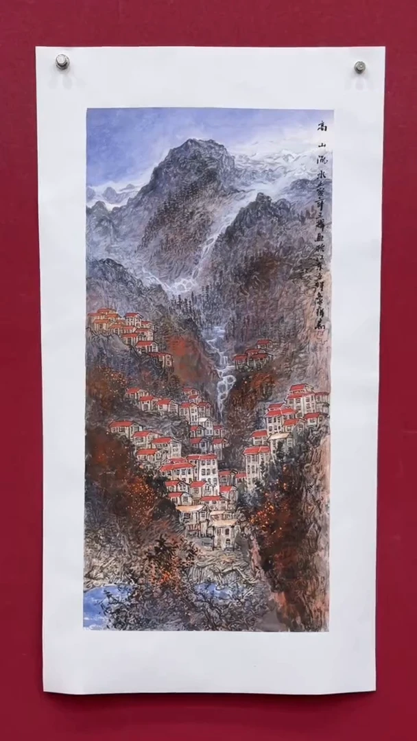 国画国画绘画山水花鸟