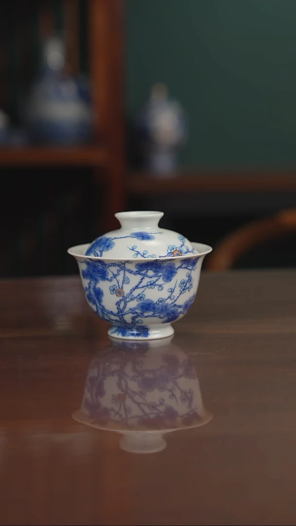 空山明月 新斗彩 松竹梅