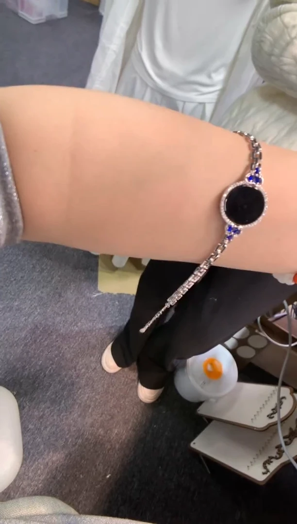 银S925镶嵌手链翡翠手链