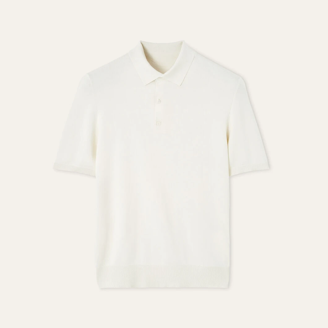 娜先生 LP16100同款 莱赛尔桑蚕丝凉感海鸥领Polo衫