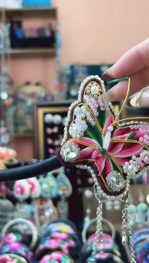 织绣艺枝独绣手工饰品126