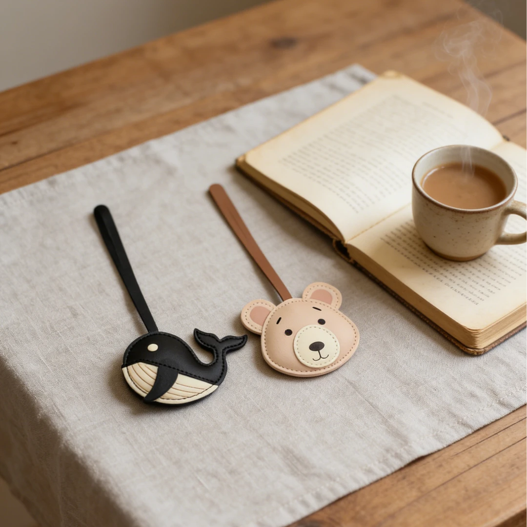 立体 PU 软萌钥匙扣 小熊鲸鱼花朵卡通造型 包包挂饰 现货